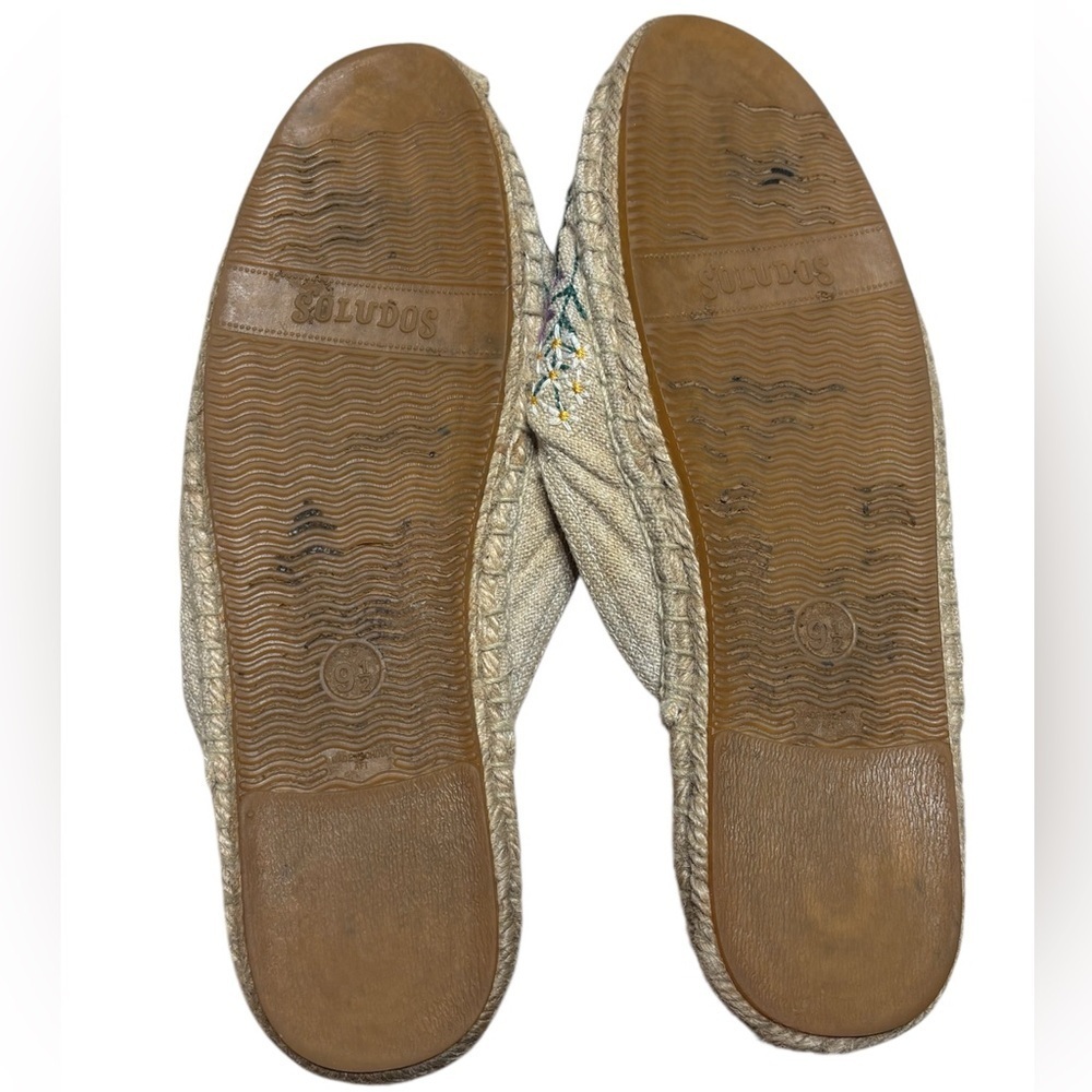 Anthropologie Soludos Wildflower Mules in Light Sand size 9.5 - Picture 9 of 9